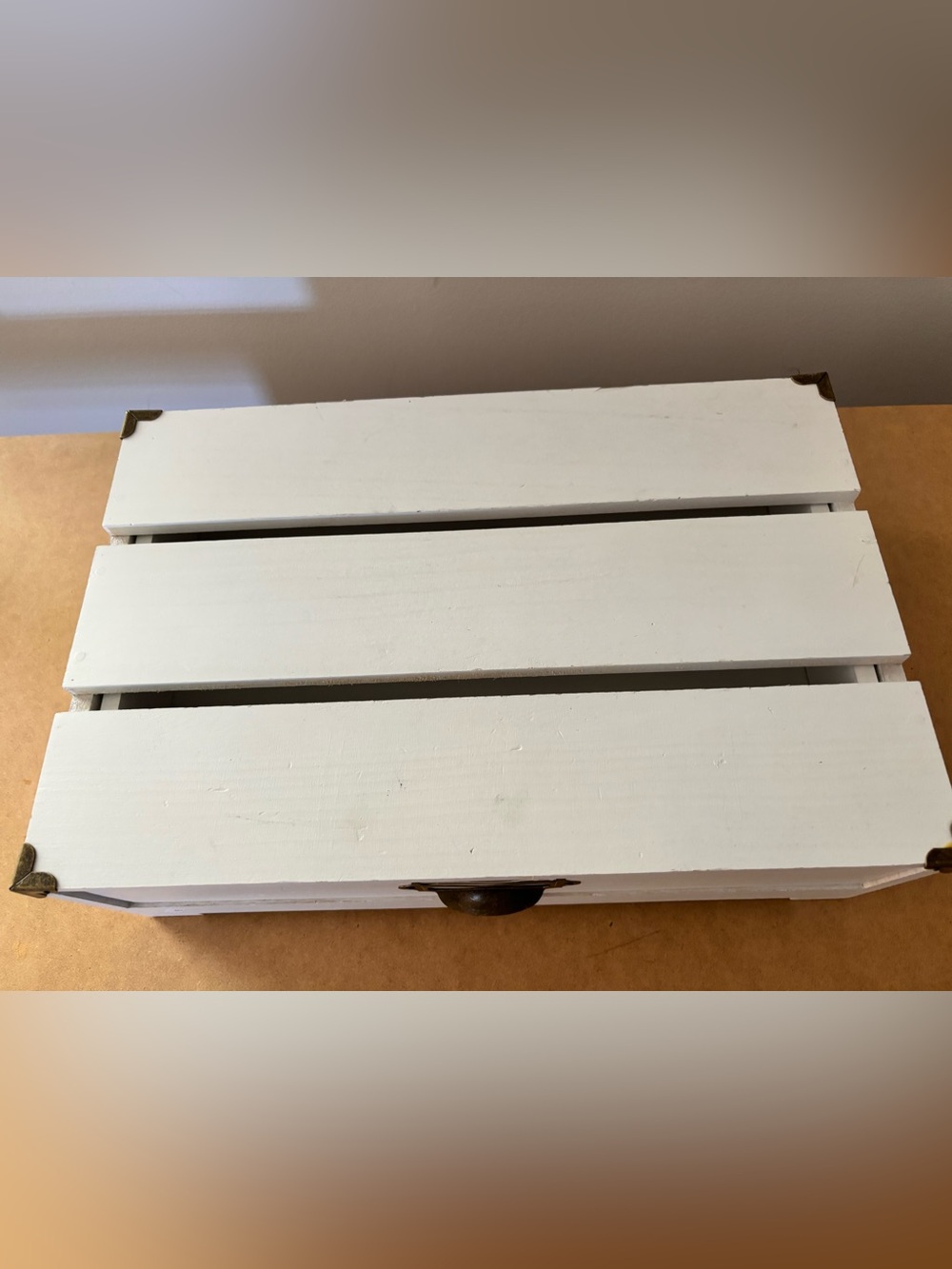 Threshold White Wooden Monitor Riser/Storage - Picture 2 of 10